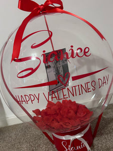 Valentines Balloon Box Bouquet