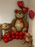 Valentines Teddy Balloons