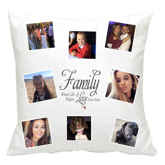 Family Photograph cushion.